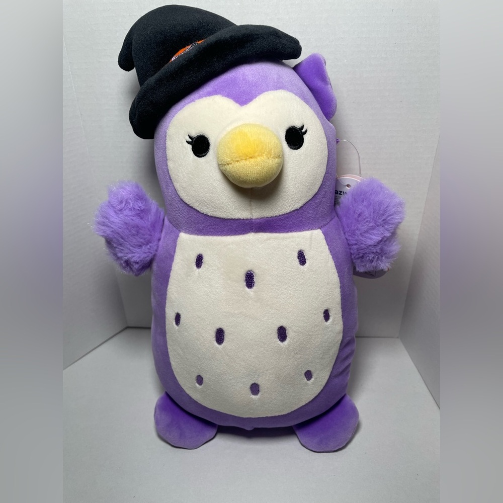 Brand New Squishmallow 12” Holly Hug Mees Squishmallow Purple White Owl NWT